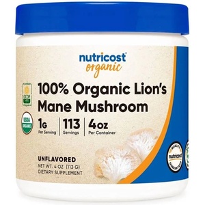 Nutricost Organic Lion's Mane Mushroom, 113 g, Nutricost (67049 (252101) NC)