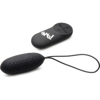 Image 1 of Bang! Nubbed Egg 28X Silicone with Remote Black