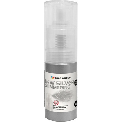 Food Colours Práškové farbivo 1 ks strieborné 10 g 10 ml