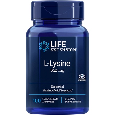 Life Extension Л- Лизин 620 mg 100 V капсули | Life Extension (01678 LE)