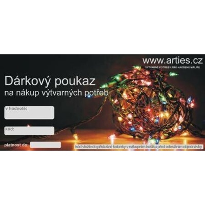 Vánoční dárkový poukaz v hodnotě 500kč