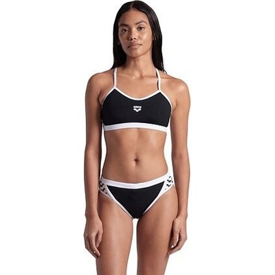 Arena Icons bikini Cross Back Solid Black/White