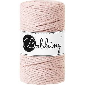Bobbiny 3PLY Macramé Rope 3 mm 100 m Pastel Pink юта (TS-E046)
