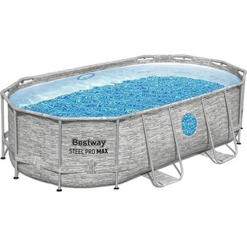 Bestway Овален басейн Bestway 4.27м x 2.50м x 1.00м Steel Pro MAX Splashview Oval 56714 (56714B)