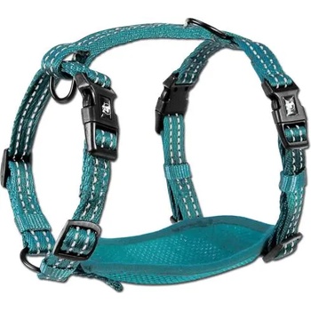 Alcott Adventure harnesses - нагръдник за куче Адвенчър, син, размер M: 18 см дължина, 35-50 см шия, 58-65 см гръден кош, ширина на лентата 2 см - HSMDBL