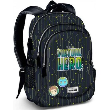 KARACTERMANIA Ученическа раница с три отделения Virtual Hero - Karactermania