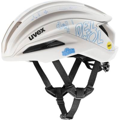 uvex Дамска каска за шосейно колоездене Uvex Women's Surge Aero Mips x Julia Schuler Bike helmet - White - размер 53-56 cm (851-1996-0111)