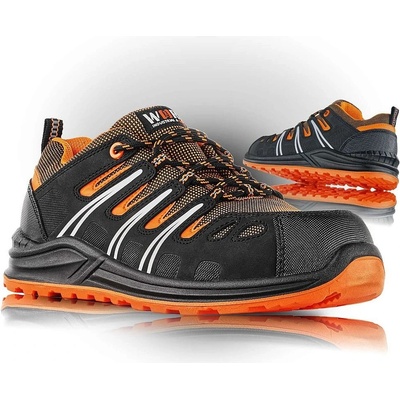 VM Footwear BERGAMO 3165-S1P polobotka čierno-oranžová