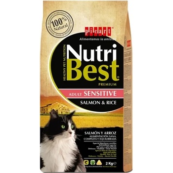 Image 1 of Piensos Picart PICART NutriBest Cat Sensitive Adult - пълноценна храна за пораснали котки с деликатно храносмилане, със сьомга и ориз - 15 кг, Испания - 040112