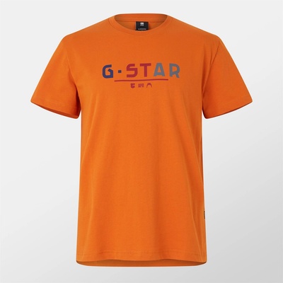 G Star Тениска G Star Multi Logo Graphic T-Shirt - Amber