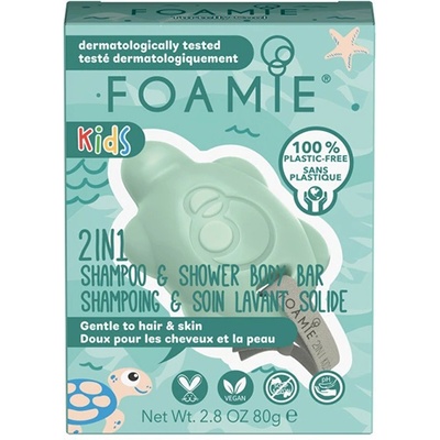 Foamie Kids Turtelly Cool 2in1 Shampoo & Shower Body Bar 80 g