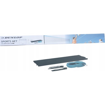 Dunlop Síť na volejbal, tenis, badminton sportovní 609 x 220 cm + 2 sloupky