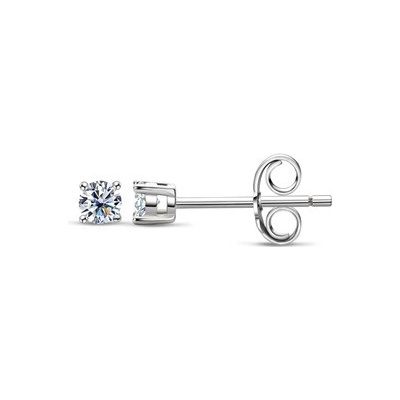 Nubis stříbrné náušnice s moissanity MN148