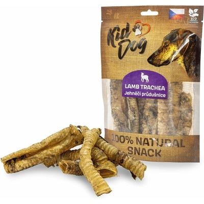 KIDDOG 100% Natural Snack jehněčí průdušnice (hrtan) 10 - 12 cm 100 g