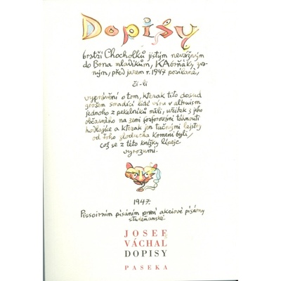 Dopisy bratří Chocholků - Josef Váchal
