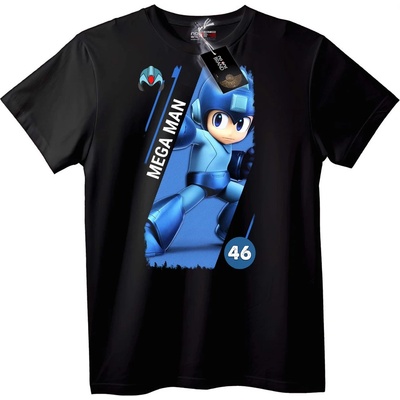 Тениска Mega Man 46 - 5XL, Black
