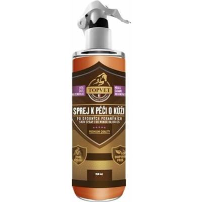 Topvet Sprej k péči o kůži po drobných poraněních 250 ml