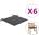 vidaXL Възглавници за столове 6 бр антрацит 50x50x4 см Оксфорд плат (314039)