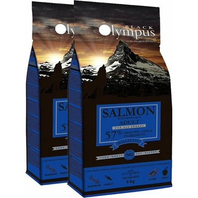 Black Olympus Adult Medium Salmon & Brown Rice 2 x 12 kg