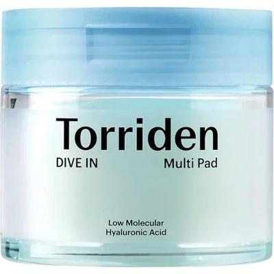 Torriden Dive-in Low Molecule Hyaluronic Acid Multi Pad - Хидратиращи тампони за лице с хиалуронова киселина 145мл/80бр