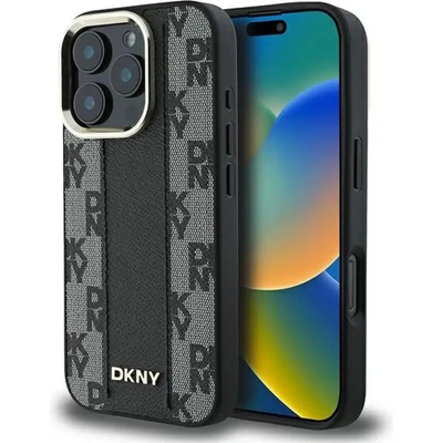DKNY Калъф DKNY Careed Pattern Magsafe за iPhone 16 Pro Max - черен (3666339333171)