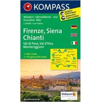 Firenze Siena Chianti mapa 1:50 000 2458