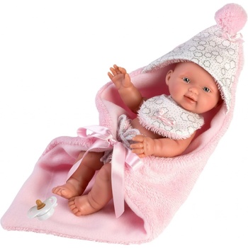 Llorens 26308 New born dieavčatko Realistická bábätko s celovinylovým telom 26 cm