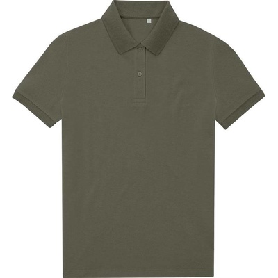 B&C My Eco Polo 65/35 /women Dámske piqué polo zelená camo