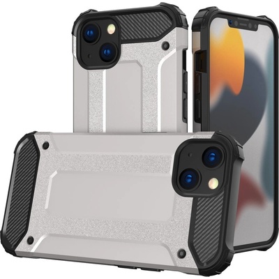 HQWear Калъф Hybrid Armor, за iPhone 13, сребрист (9145576212448)