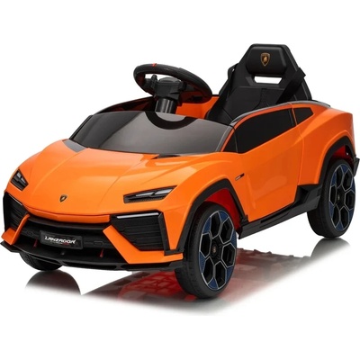 ROLLZONE Lamborghini Lanzador 12V - Детска акумулаторна кола, Оранжева, EVA гуми (QLS8606-orange)