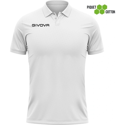 Givova polo Cotone Piquet Summer bílá