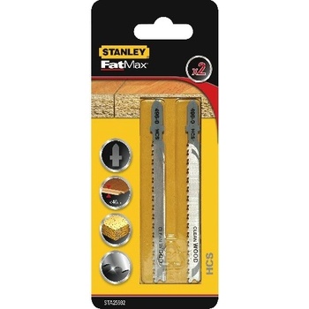Stanley FATMAX Profesionální pilové listy pro přímočarou pilu do dřeva a jiných materiálů STA25592