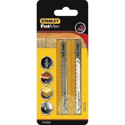 Stanley FATMAX Profesionální pilové listy pro přímočarou pilu do dřeva a jiných materiálů STA25592