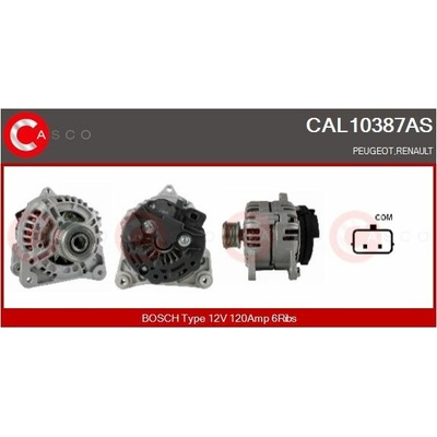 ALTERNATOR 12V 120A CAL10387AS