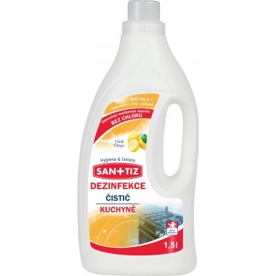 Sanitiz Čistící prostředek na kuchyně / dezinfekce 1,5 l - parfém citrón