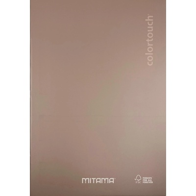 MITAMA A4 linajkový s okrajom metalický lososový