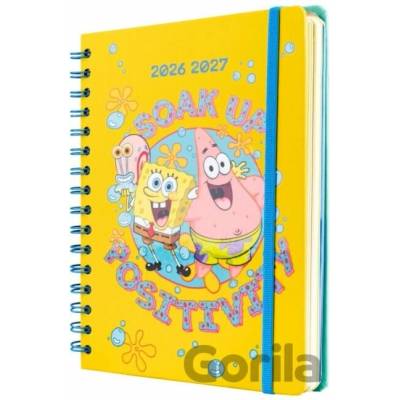 Cure Pink A5 týdenní 2026/2027 Spongebob v kalhotách