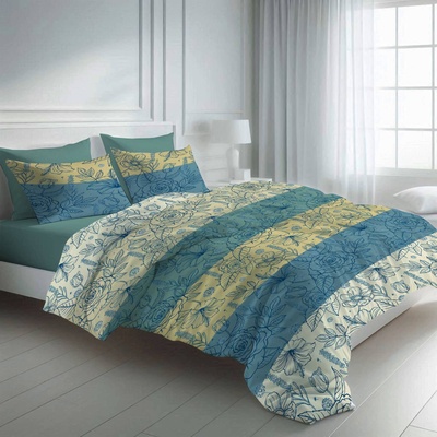 Png Панагюрище Двоен спален комплект с два плика Меко Китайска роза 100% памук