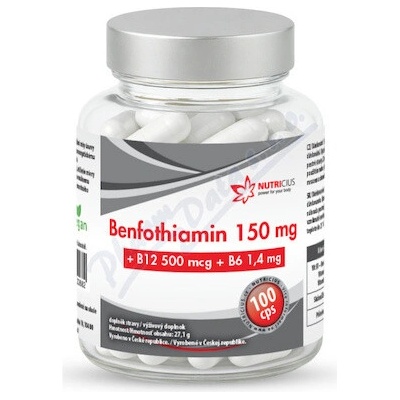 Nutricius Benfotiamin 150mg 100 kapslí