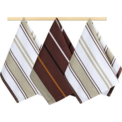 Bellatex UT/170 proužek 50 x 70 cm 3ks hnědá, béžová