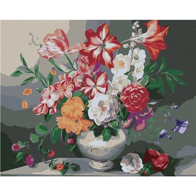 zuty Malování Podle Čísel Barevná Kytice Myroslava Voloschuk 80 x 100 Cm Plátno