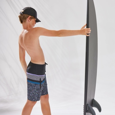 Olaian chlapecké surfařské kraťasy 900 černé