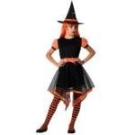 BigBuy Carnival Маскировъчен костюм за деца Оранжев Вещица Размер 3-4 години