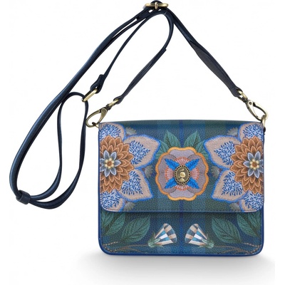 PIP Studio kabelka Cross Body s klopou Fenna Flores Felices malá tmavá 19 x 6 x 16cm 51.273.409 modrá