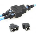  2 броя мрежов lan сплитер, rj45 удвоител