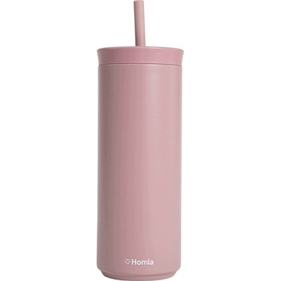 Homla termohrnek Cocoa se slámkou 500 ml růžový