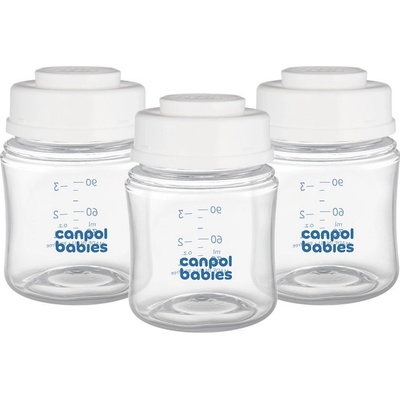 Canpol Babies Sada lahví pro skladování potravin 3 x 120 ml