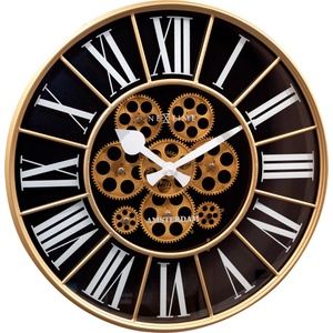 NeXtime Стенен часовник William черно-златист (3283ZW)