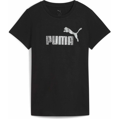 Puma Dámske tričko ESSENTIALS NATURE TEEE čierna sivá