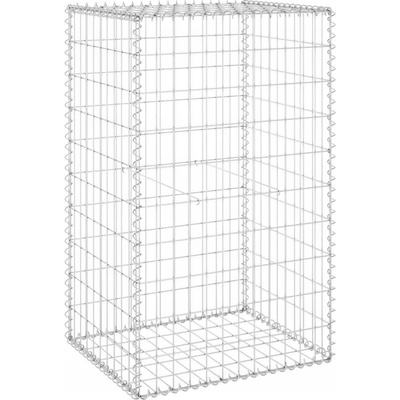 zahrada-XL Gabionová zeď s víky pozinkovaná ocel 60 x 50 x 100 cm